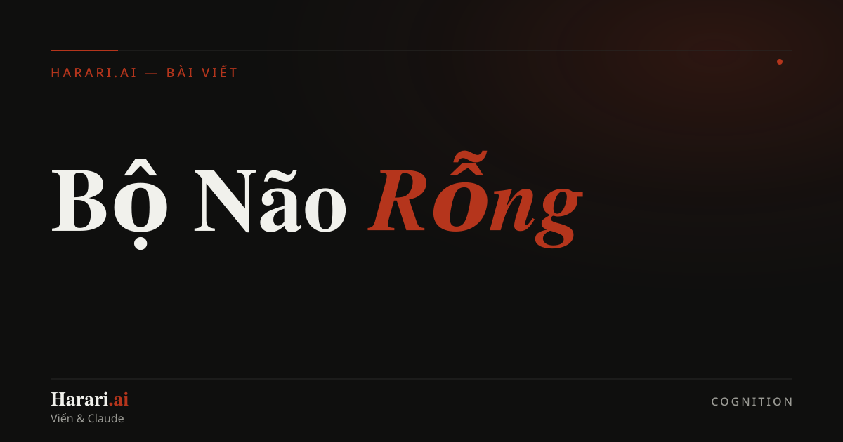 Bộ Não Rỗng — Harari.ai